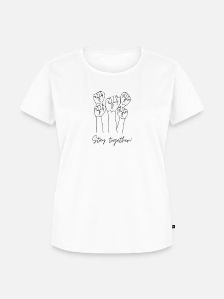 stay together - Frauen Premium Bio T-Shirt - Weiß