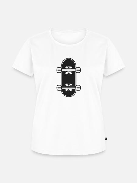 Skateboard - Frauen Premium Bio T-Shirt - Weiß