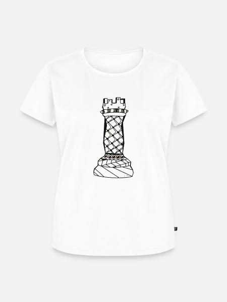 Turm - Frauen Premium Bio T-Shirt - Weiß