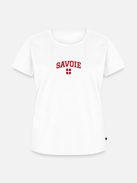 Savoyische Flagge - Frauen Premium Bio T-Shirt - Weiß