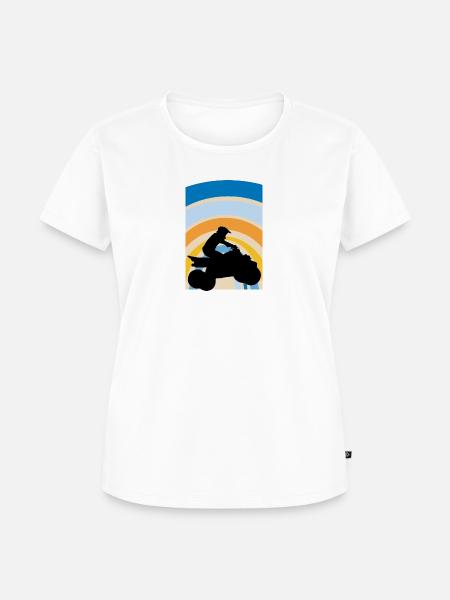 ATV Stuntman Quad - Frauen Premium Bio T-Shirt - Weiß