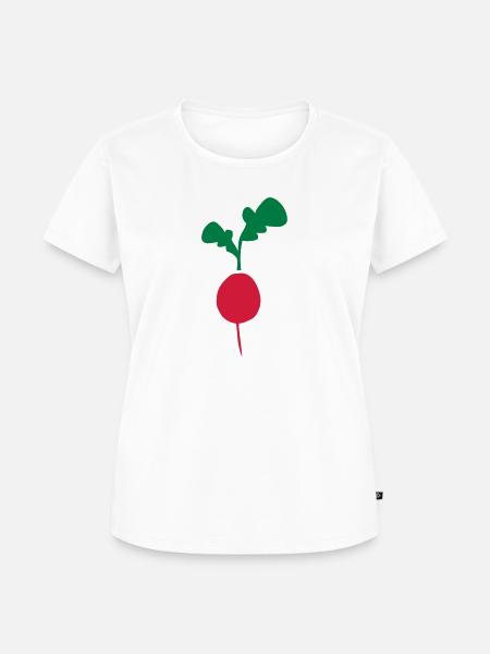 Radieschen - Frauen Premium Bio T-Shirt - Weiß