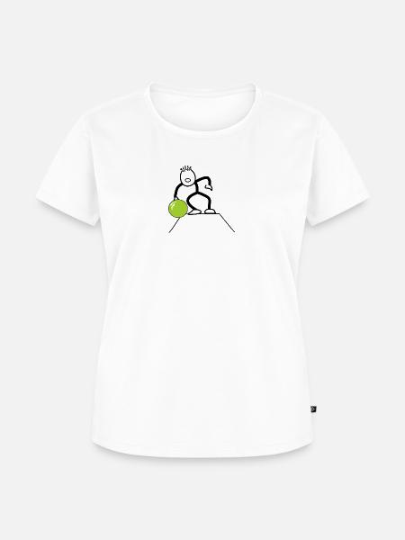 Bowler, Bowling - Frauen Premium Bio T-Shirt - Weiß