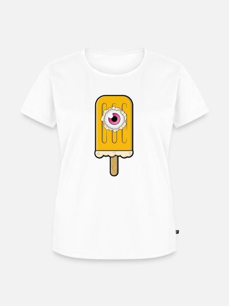 Augapfel Eis - Frauen Premium Bio T-Shirt - Weiß