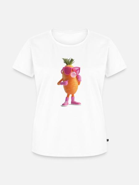 Karotte - Frauen Premium Bio T-Shirt - Weiß