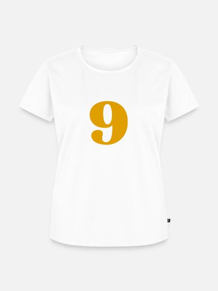 9 - Frauen Premium Bio T-Shirt - Weiß
