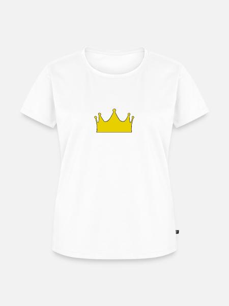 Krone - Frauen Premium Bio T-Shirt - Weiß