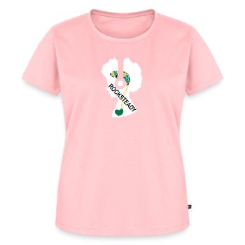 Mon cœur bat pour Rocksteady - T-shirt Premium bio Femme - rose - Devant - AI Model Female 172 dark (172cm)
