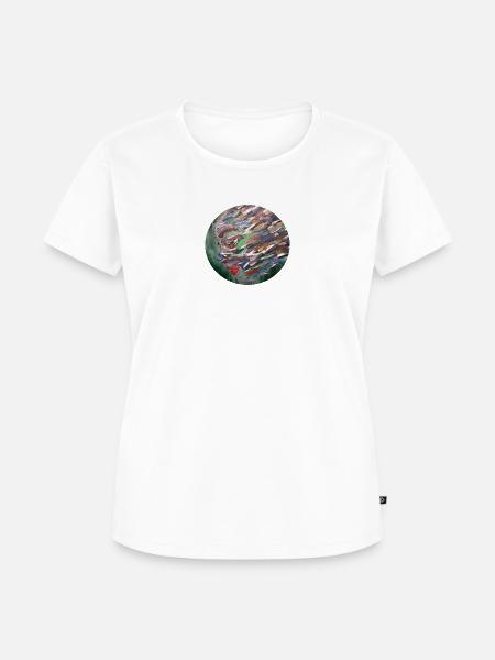 Gesicht Wald - Frauen Premium Bio T-Shirt - Weiß