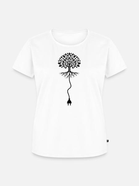 boom_stekker - Frauen Premium Bio T-Shirt - Weiß