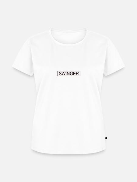 Swinger - Frauen Premium Bio T-Shirt - Weiß