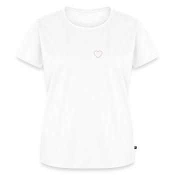 Douce et humble de coeur - T-shirt Premium bio Femme - blanc - Devant - AI Model Female 172 dark (172cm)