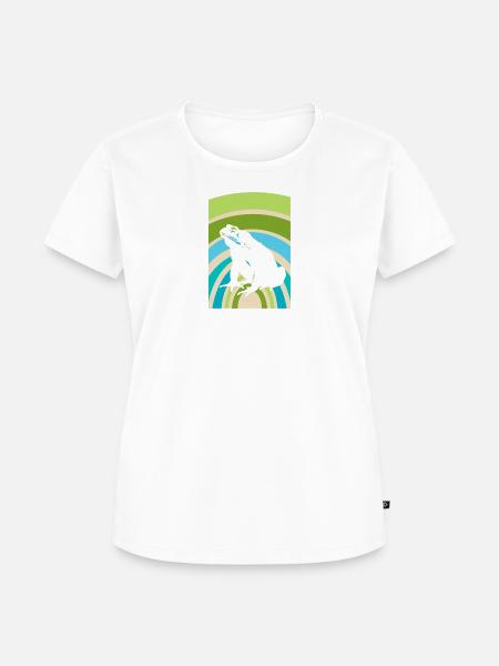 Frosch Froschkönig - Frauen Premium Bio T-Shirt - Weiß