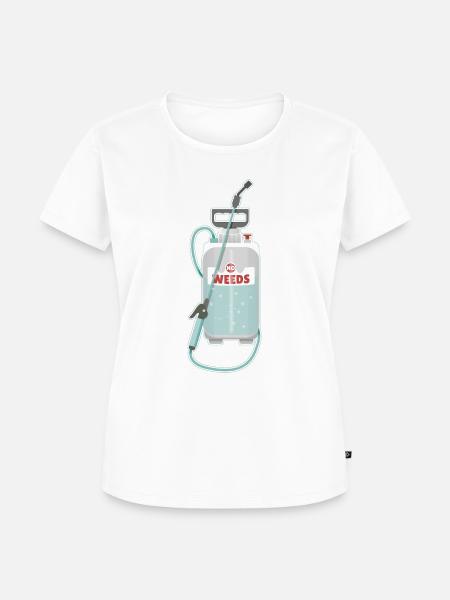 Gärtner Unkraut Sprühflasche - Frauen Premium Bio T-Shirt - Weiß