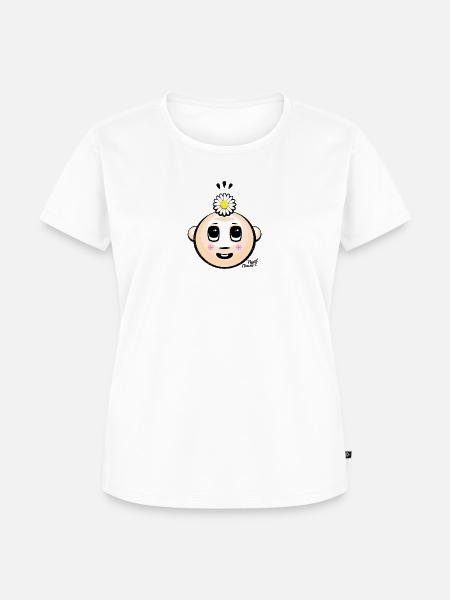 Denken Sie an Blumen - Frauen Premium Bio T-Shirt - Weiß