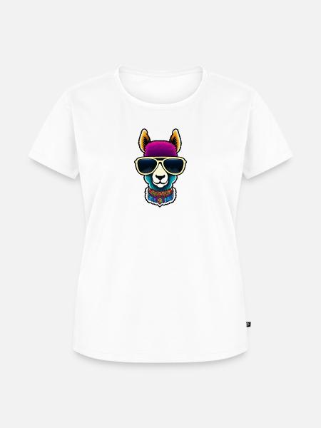 cute lama - Frauen Premium Bio T-Shirt - 