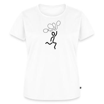 iYpsilon Ballons - Frauen Premium Bio T-Shirt - Weiß - Vorne - AI Model Female 172 dark (172cm)