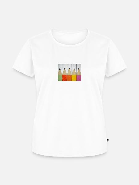 bunte Bleistifte - Frauen Premium Bio T-Shirt -