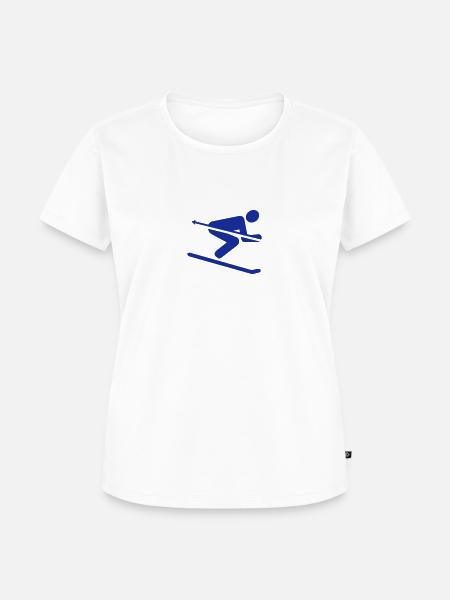 Ski - Frauen Premium Bio T-Shirt - Weiß