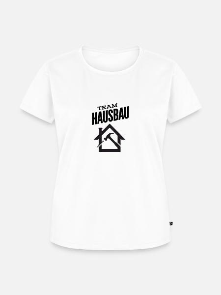 Team Hausbau - Frauen Premium Bio T-Shirt - Weiß