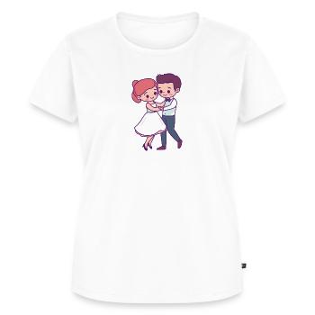 Dancing Dance Couple - Women's Premium Organic T-shirt - white - Front - AI Model Female 172 dark (172cm)