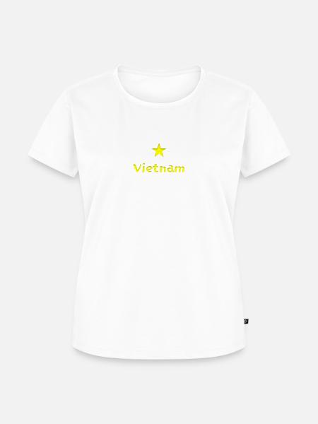 Vietnam Flagge Design - Frauen Premium Bio T-Shirt -
