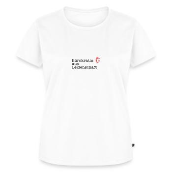 Buerokratin aus Leidenschaft - Frauen Premium Bio T-Shirt - Weiß - Vorne - AI Model Female 172 dark (172cm)