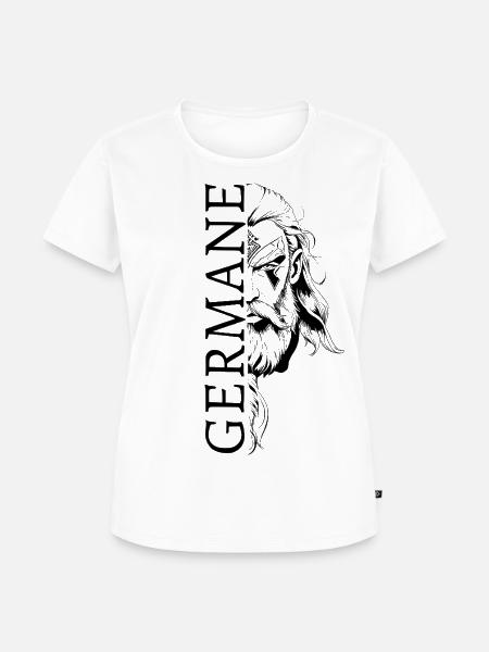 Germane Germanen Deutscher Germany Valhalla - Frauen Premium Bio T-Shirt - Weiß