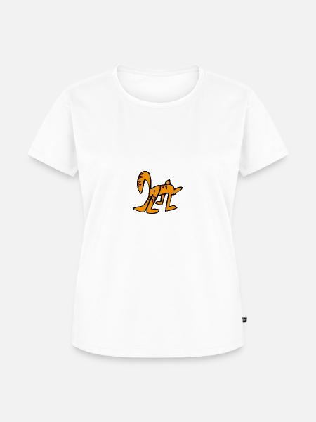 getigerte Katze,Cat,Comic - Frauen Premium Bio T-Shirt - Weiß