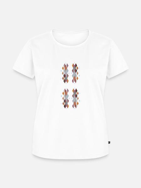 geometric - Frauen Premium Bio T-Shirt - Weiß