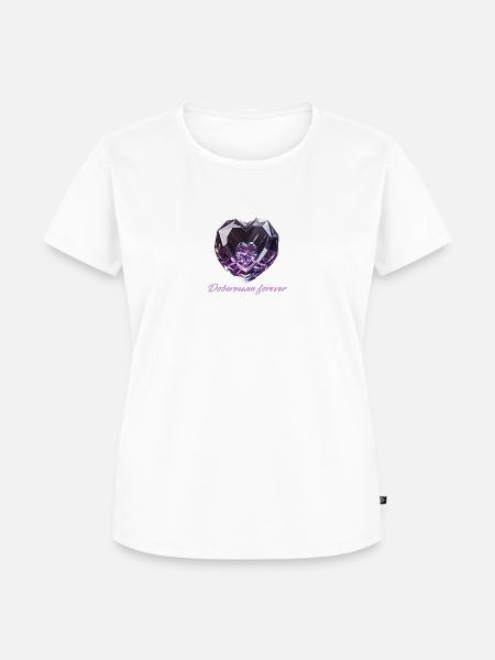 dobermann forever - Frauen Premium Bio T-Shirt - Weiß