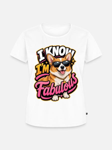 Pembrokenwelshcorgi - Frauen Premium Bio T-Shirt - Weiß