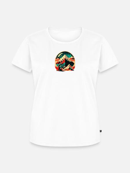Schweizer Berge - Frauen Premium Bio T-Shirt - Weiß