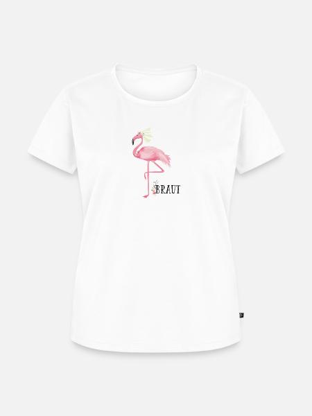 Flamingo Braut - Frauen Premium Bio T-Shirt - 