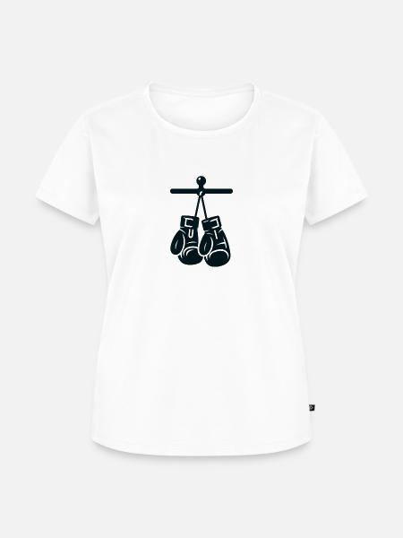 Boxhandschuhe - Frauen Premium Bio T-Shirt - Weiß