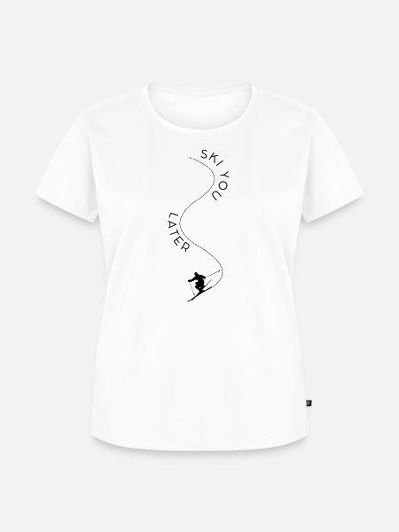 Ski you later - Frauen Premium Bio T-Shirt - Weiß
