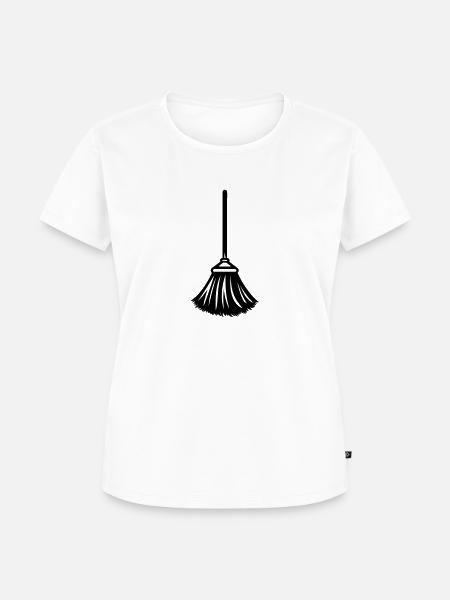 Besen - Frauen Premium Bio T-Shirt - Weiß
