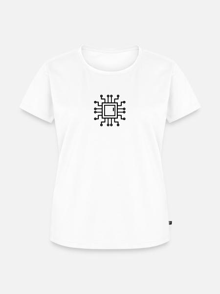 Schaltkreis - Frauen Premium Bio T-Shirt - Weiß