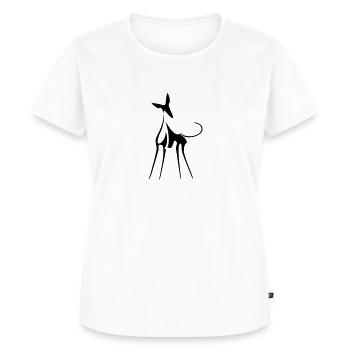 Podenco - Frauen Premium Bio T-Shirt - Weiß - Vorne - AI Model Female 172 dark (172cm)