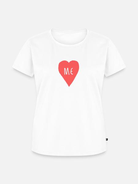 Herz - Heart - Selbstliebe - Liebe - Frauen Premium Bio T-Shirt - Weiß