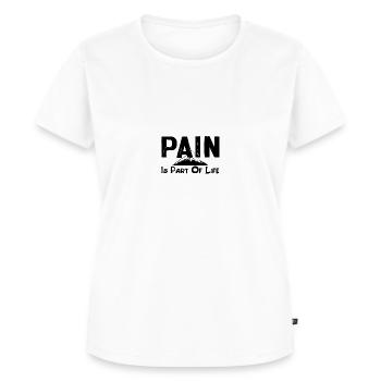 La douleur fait partie de la vie d’alpiniste - T-shirt Premium bio Femme - blanc - Devant - AI Model Female 172 dark (172cm)