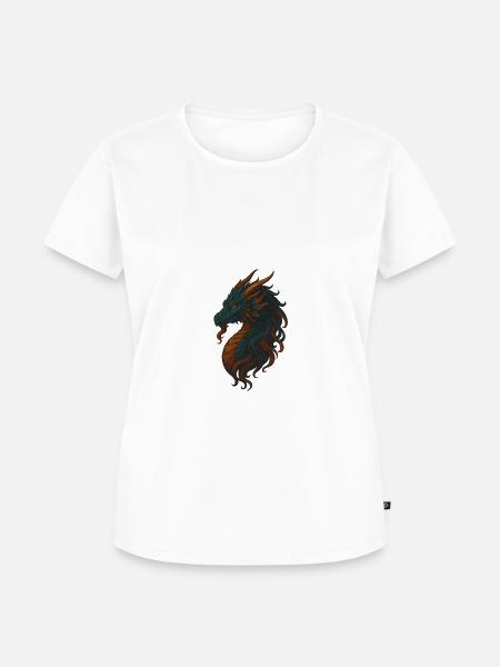 magic Dragon - Frauen Premium Bio T-Shirt - Weiß