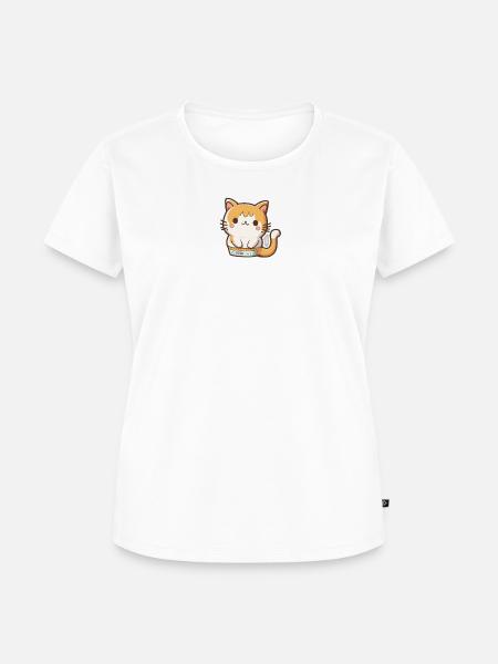 Kawaii Katze - Frauen Premium Bio T-Shirt - Weiß