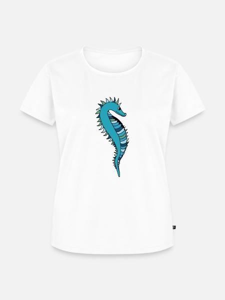 Seepferdchen - Frauen Premium Bio T-Shirt - Weiß