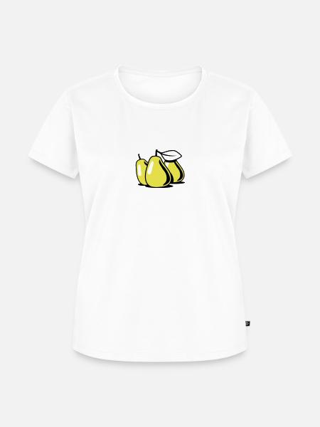 Birnen Obst Bio Gesund - Frauen Premium Bio T-Shirt - Weiß