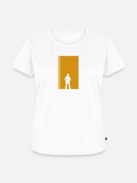 Western Rodeo Sattel - Frauen Premium Bio T-Shirt - Weiß