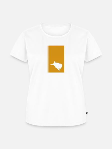 Wingsuit Fliegen Gleiter - Frauen Premium Bio T-Shirt - Weiß