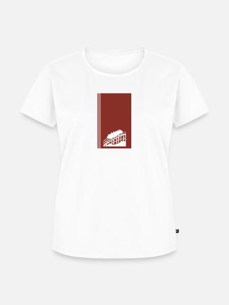 Achterbahn Festzelt - Frauen Premium Bio T-Shirt - Weiß