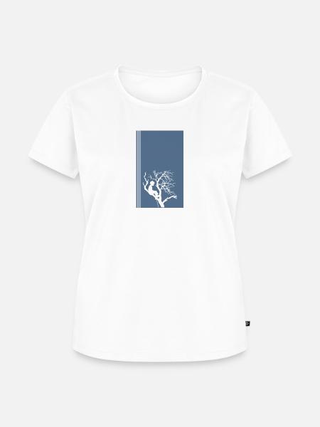 Baumklettern Ausrüstung Aufstieg - Frauen Premium Bio T-Shirt - Weiß
