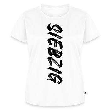 70. Geburtstag / Siebzig / 70 - Frauen Premium Bio T-Shirt - Weiß - Vorne - AI Model Female 172 dark (172cm)